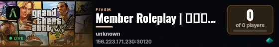 Member Roleplay | منبر رول بلاي live status badge