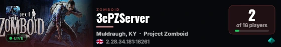 3cPZServer live status badge