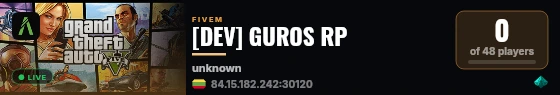 [DEV] GUROS RP live status badge