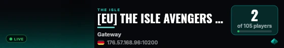 [EU] THE ISLE AVENGERS SEMI-REALISM live status badge