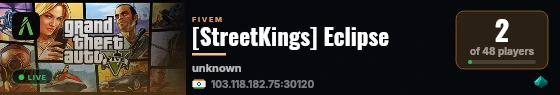 [StreetKings] Eclipse live status badge