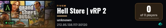 Hell Store | vRP 2 live status badge