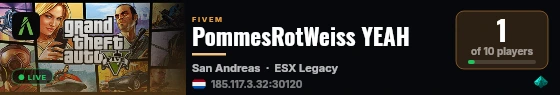 PommesRotWeiss YEAH live status badge