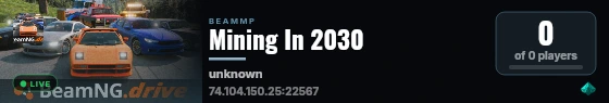 Mining In 2030 live status badge