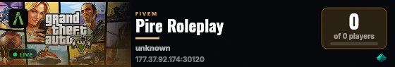 Pire Roleplay live status badge
