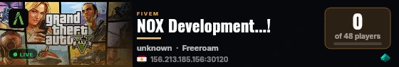 NOX Development...! live status badge