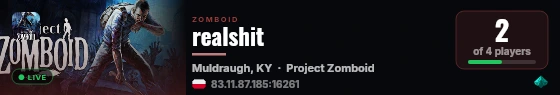 realshit live status badge