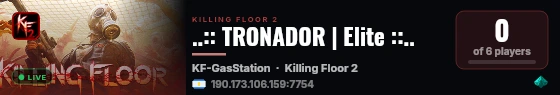 ..:: TRONADOR | Elite ::.. live status badge