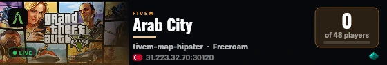 Arab City live status badge