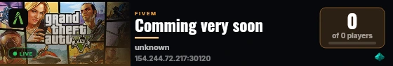 Comming very soon live status badge