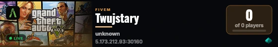 Twujstary live status badge