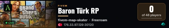 Baron Türk RP live status badge