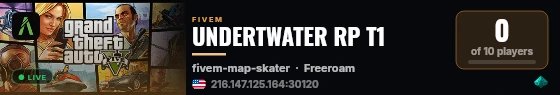 UNDERTWATER RP T1 live status badge