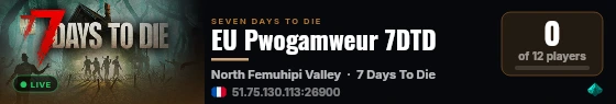 EU Pwogamweur 7DTD live status badge