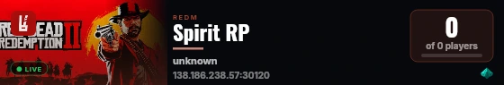 Spirit RP live status badge