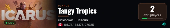Tangy Tropics live status badge