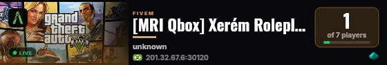 [MRI Qbox] Xerém Roleplay live status badge