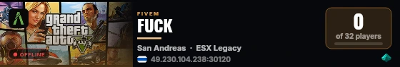 FUCK live status badge