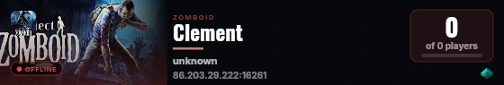 Clement live status badge