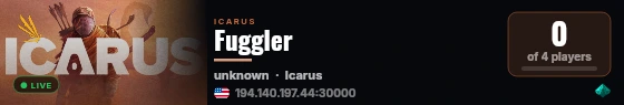 Fuggler live status badge