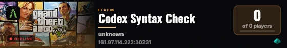 Codex Syntax Check live status badge
