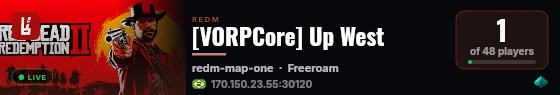[VORPCore] Up West live status badge