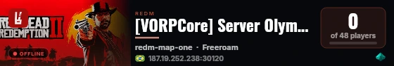 [VORPCore] Server Olympo live status badge