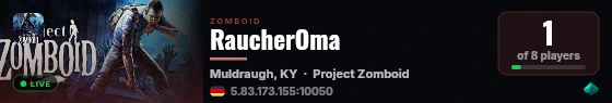 RaucherOma live status badge