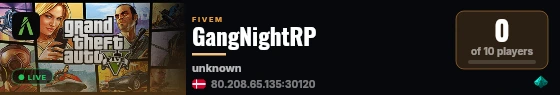 GangNightRP live status badge
