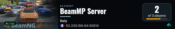 BeamMP Server live status badge