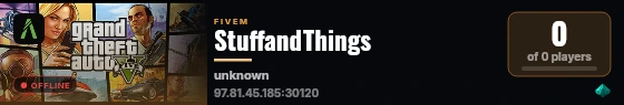 StuffandThings live status badge
