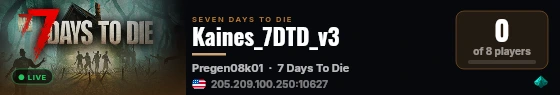 Kaines_7DTD_v3 live status badge