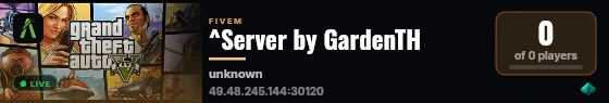 ^Server by GardenTH  live status badge