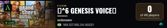 😈^6 GENESIS VOICE💎 live status badge