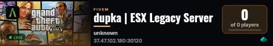 dupka | ESX Legacy Server live status badge