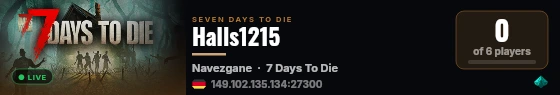 Halls1215 live status badge