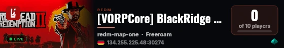 [VORPCore] BlackRidge RP live status badge
