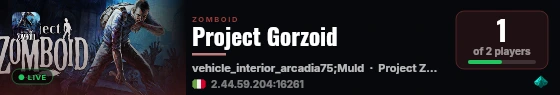 Project Gorzoid live status badge