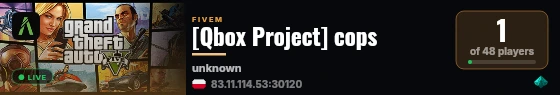 cops built with Qbox Project by The Community! live status badge