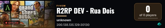 R2RP DEV - Rua Dois live status badge