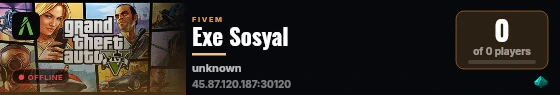 Exe Sosyal live status badge