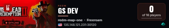 GS DEV live status badge