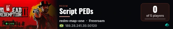 Afonsinha PEDs live status badge