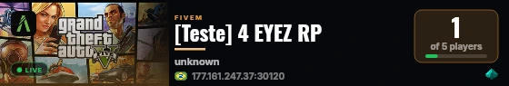 [Teste] 4 EYEZ RP live status badge