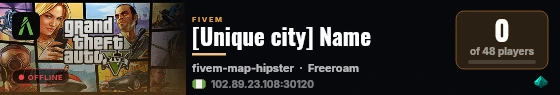 [Unique city] Name live status badge