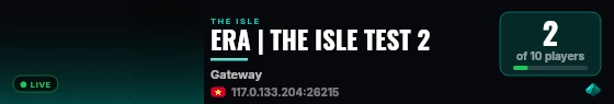 ERA | THE ISLE TEST 2 live status badge