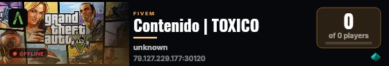 Contenido | TOXICO live status badge