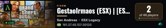 GestaoIrmaos (ESX) | [ESX Legacy] live status badge