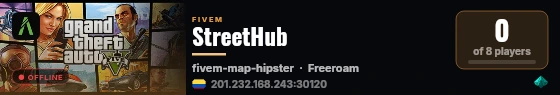 StreetHub live status badge
