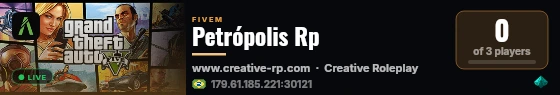 Petrópolis Rp live status badge